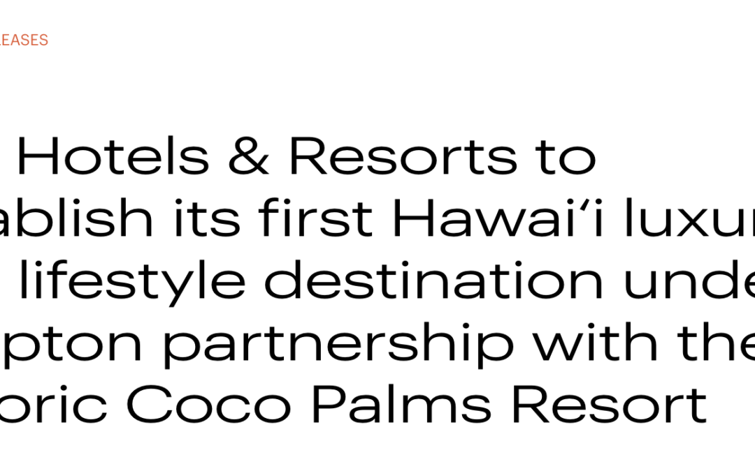 Kimpton / IHG Partnership